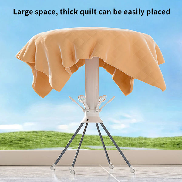 3/2/1 Layer Foldable Clothes Drying Rack Octopus Floor Standing Balcony Clothes Drying Portable Rotating Clothes Dryer Rod