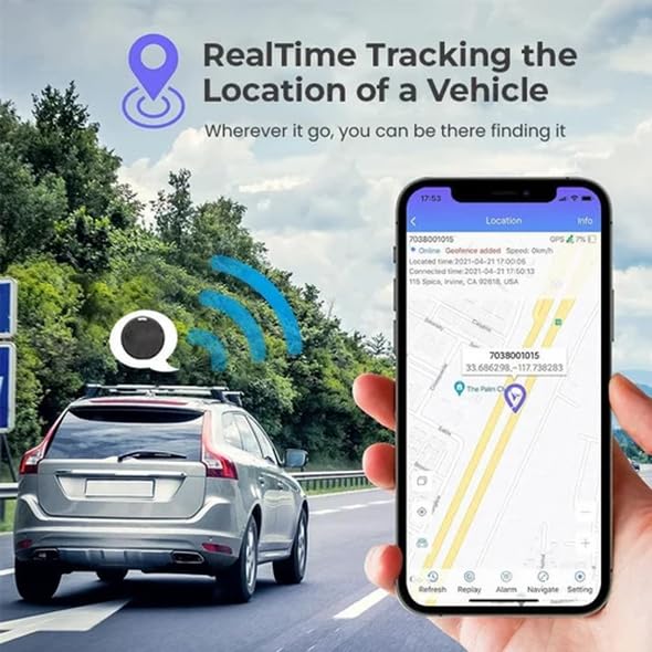 EasyFind Mini GPS Tracker for Vehicles, Mini Worldwide GPS Tracker, Car Locator Tracker, Car Vehicle Tracking Anti-Lost Locator for Tracking System