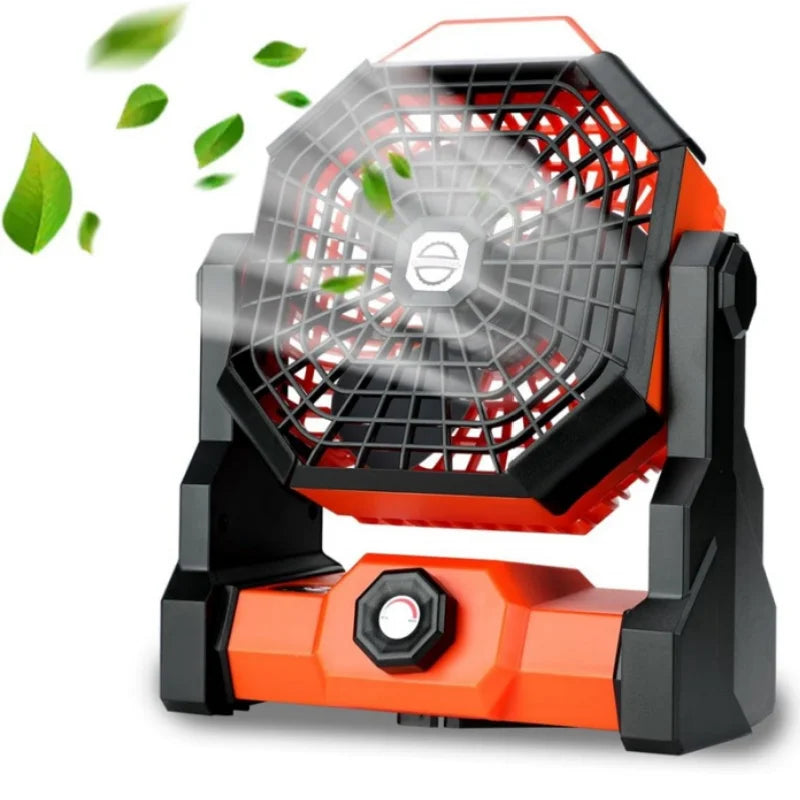 Ventilador de acampamento recarregável